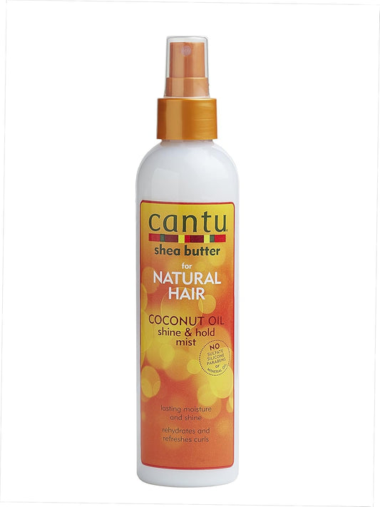 CANTU Shea Butter for Natural Hair Coconut Oil Shine & Hold Mist, 8fl. oz
