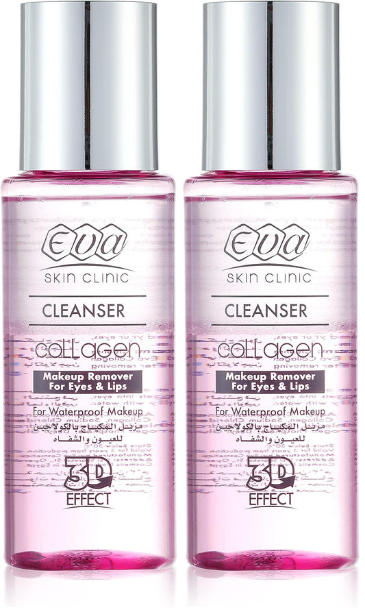 Eva makeup remover collagen for eyes and lips 150ml (Pack of 2)