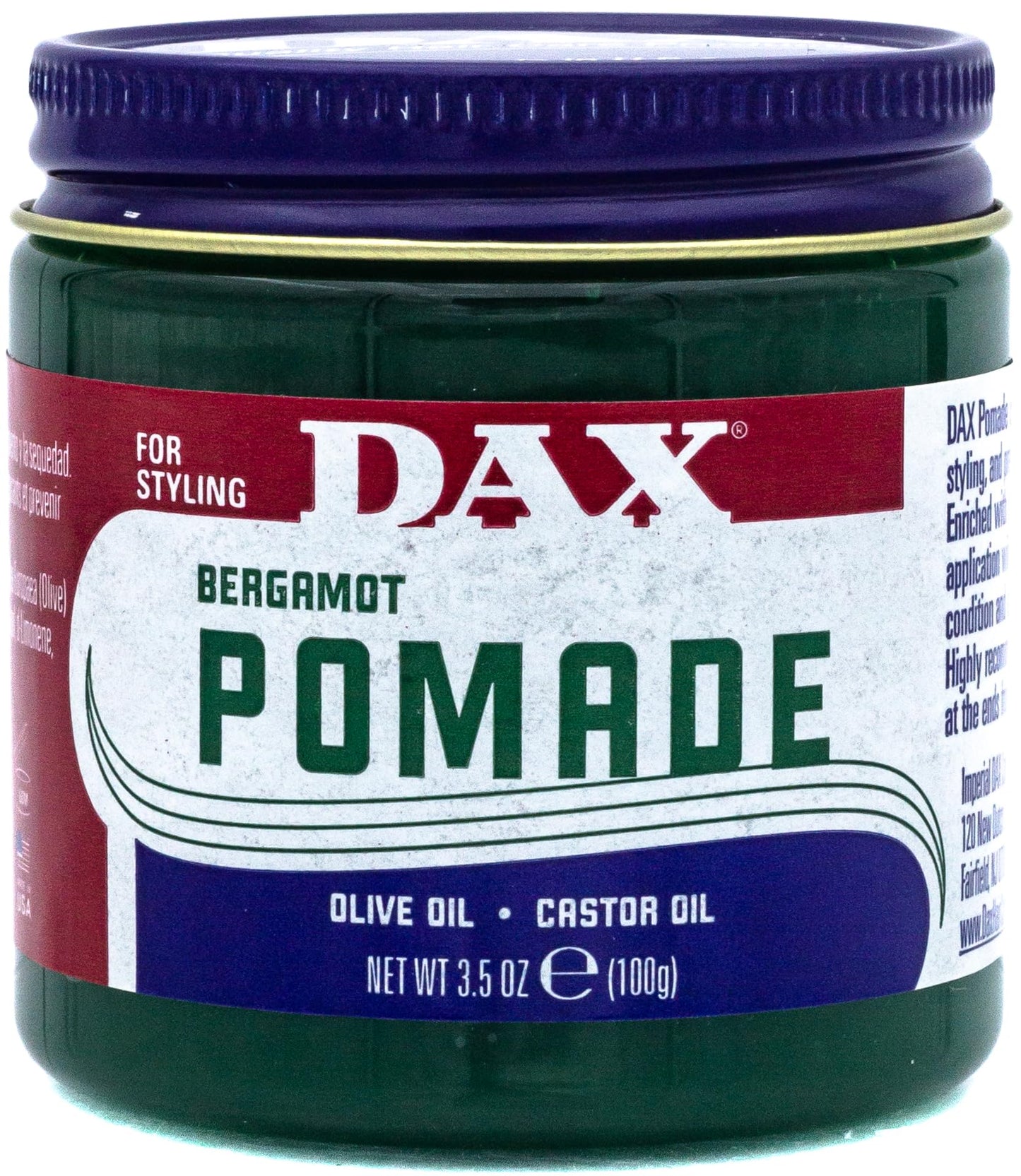 DAX Pomade Jar, 3.5oz