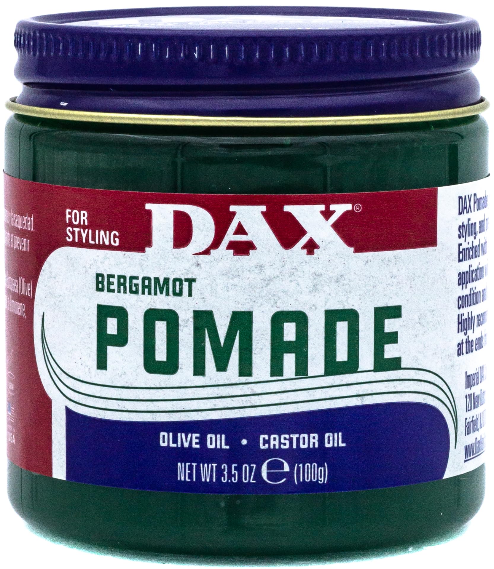 DAX Pomade Jar, 3.5oz