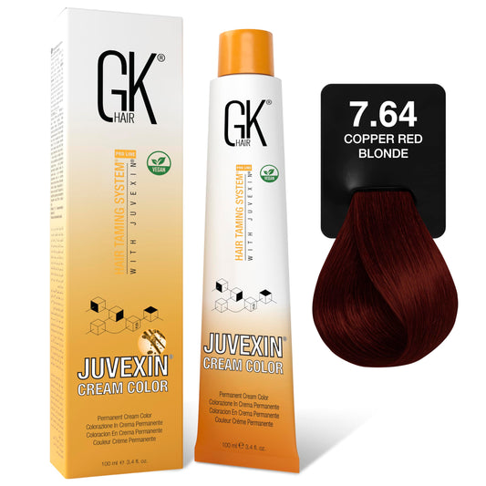 GK HAIR Color - 7.64 Copper Red Blonde