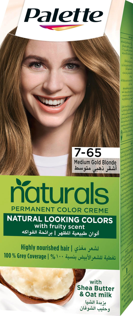 Palette Permenant Natural Colour 7-65 Medium Gold Blonde 50 ml