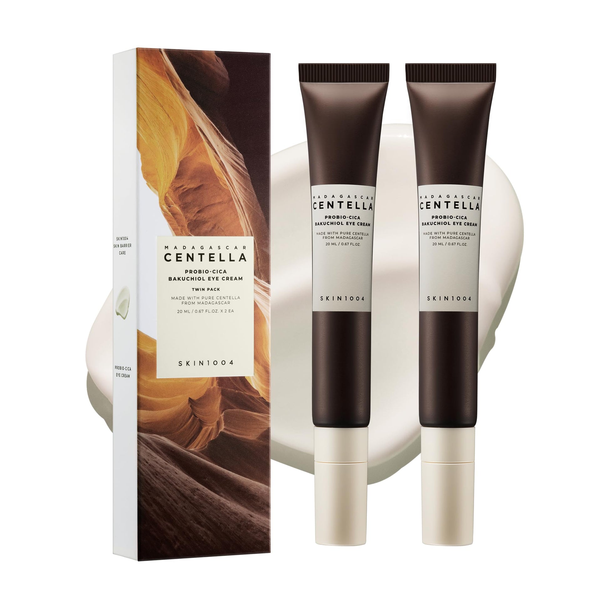 SKIN1004 Madagascar Centella Probio-Cica Bakuchiol Eye Cream Twin Pack (20ml*2)