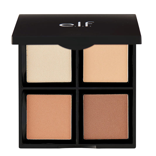 e.l.f. 83320 Contour Palette, 4 Shades - Light/Medium