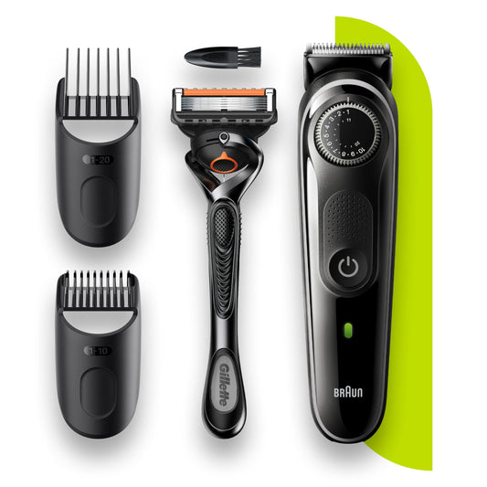 Braun Beard trimmer BT3342 with Precision dial, 2 attachments and Gillette ProGlide razor
