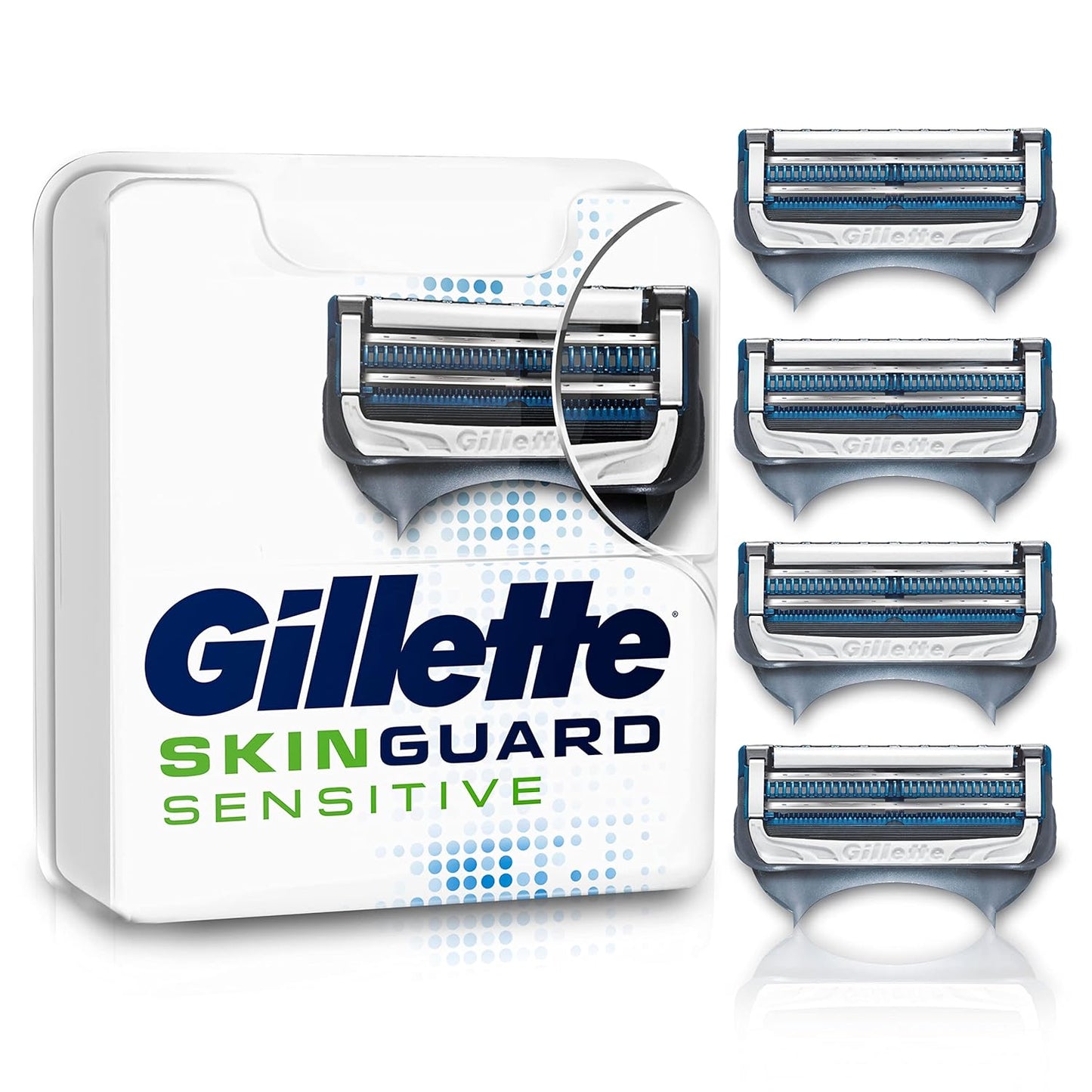 Gillette SkinGuard Sensitive Razor Refill Blades, Packaging May Vary – Pack of 4