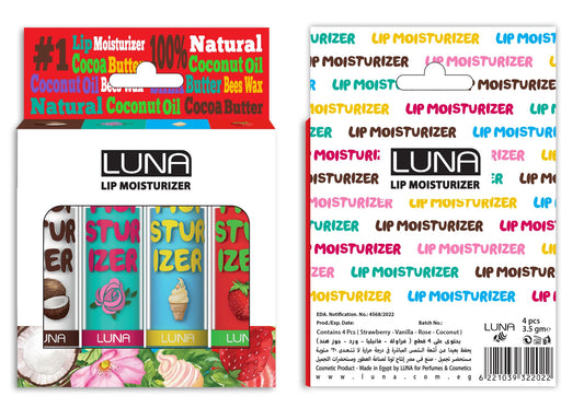 Luna Lip Moisturizer 4-Pieces Set