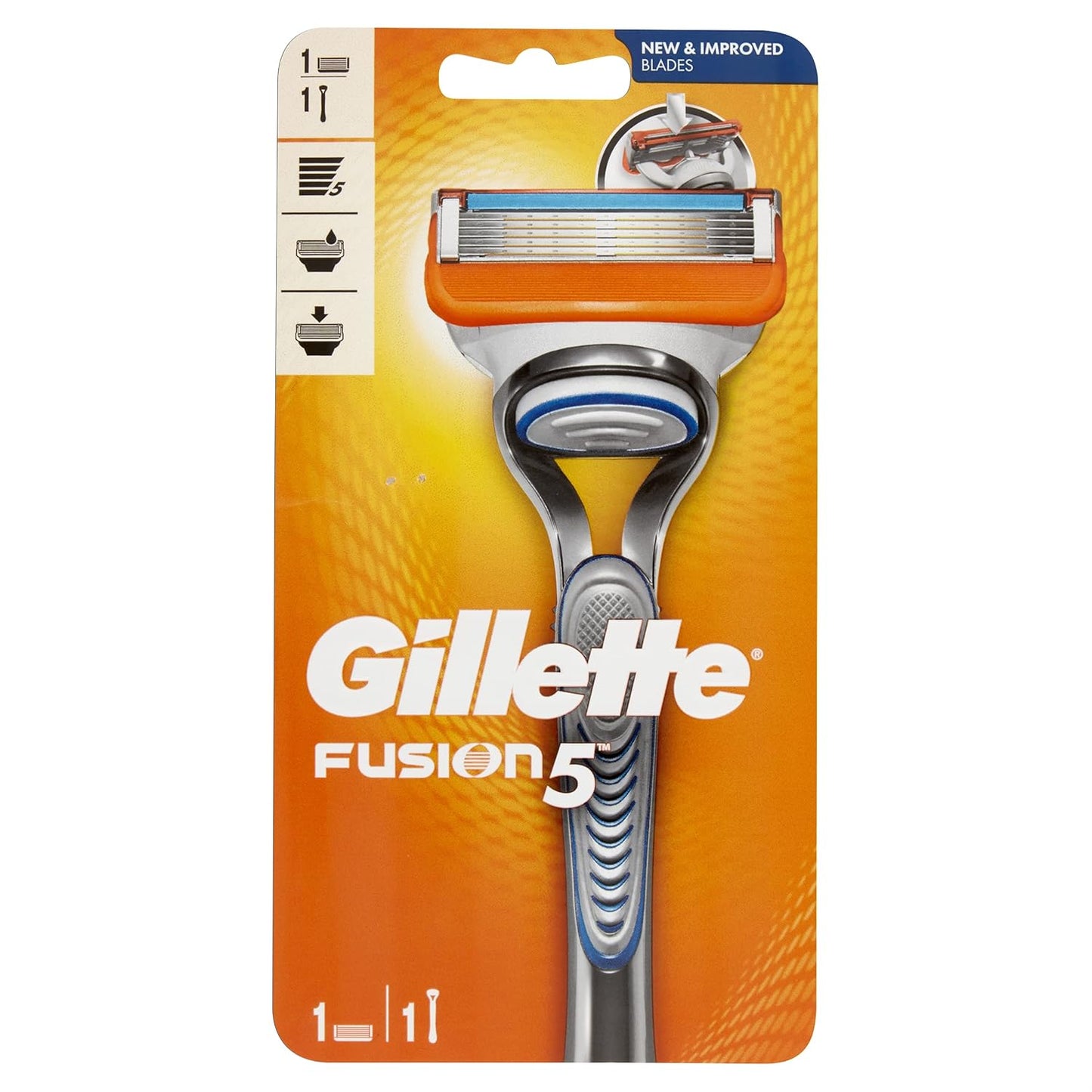 Gillette Fusion5 Men's Razor Handle With 1 Blade