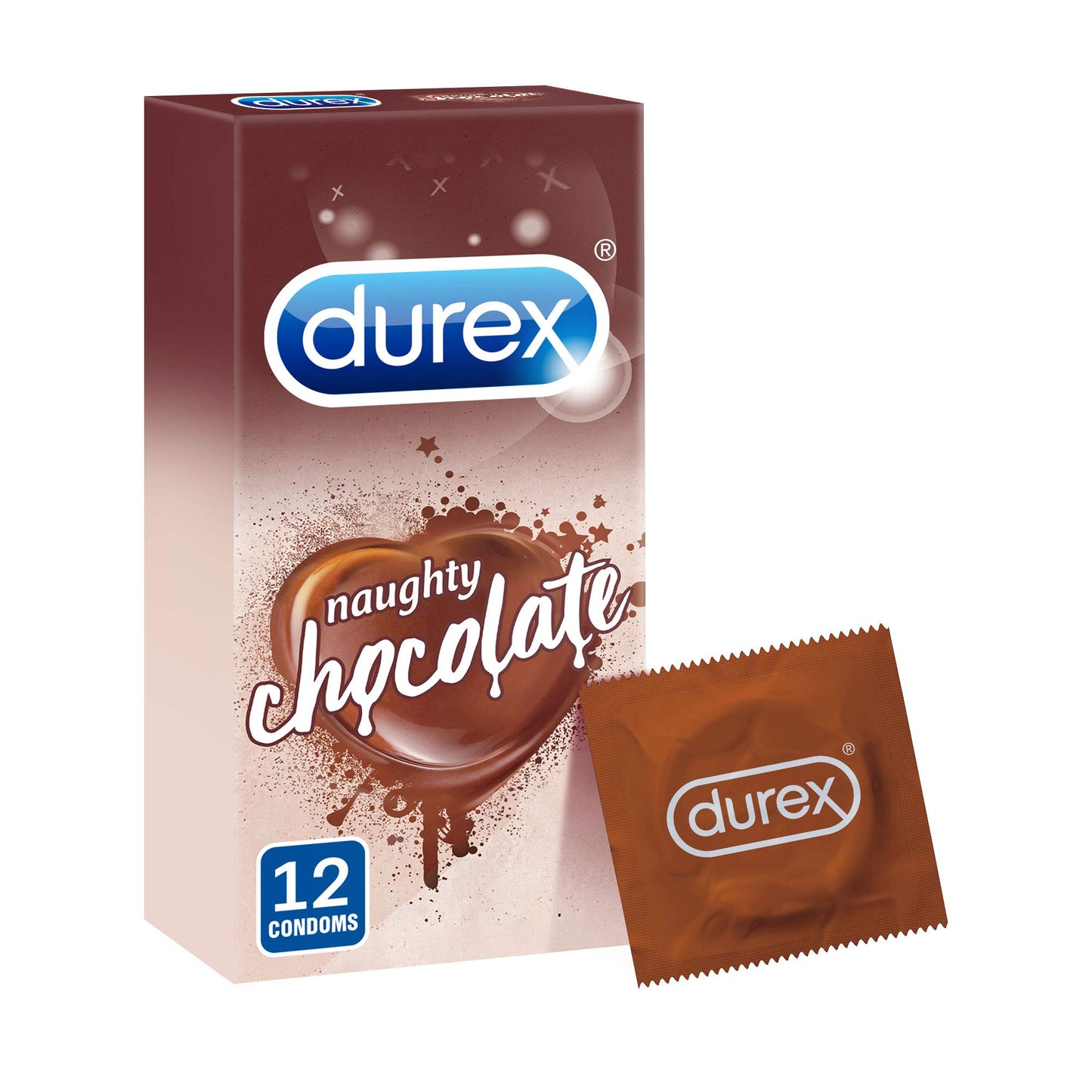 Durex Naughty Chocolate Flavored Condoms - Pack of 12