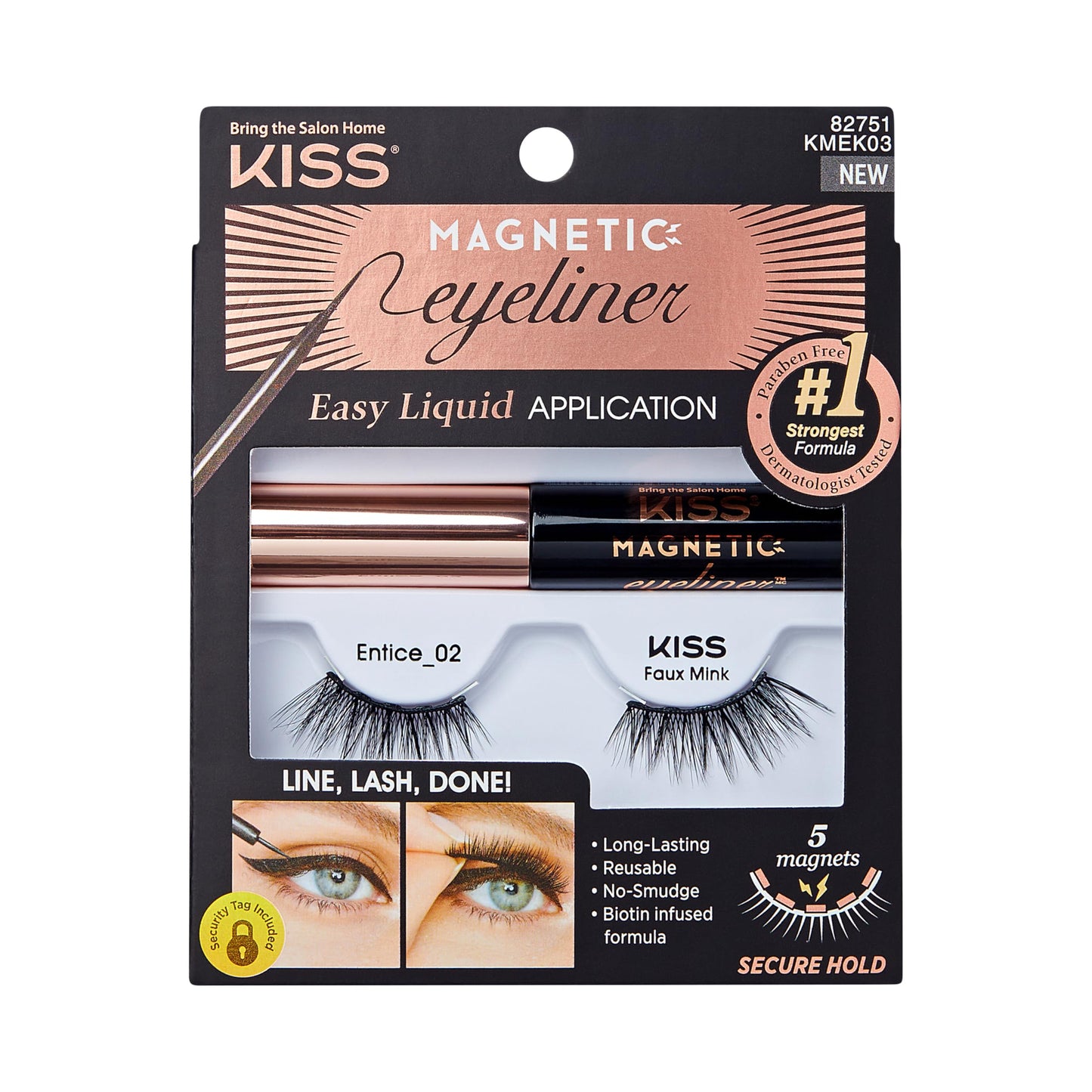 KISS KS Magnetic Eyeliner/Eyelash Kit 03 KMEK03