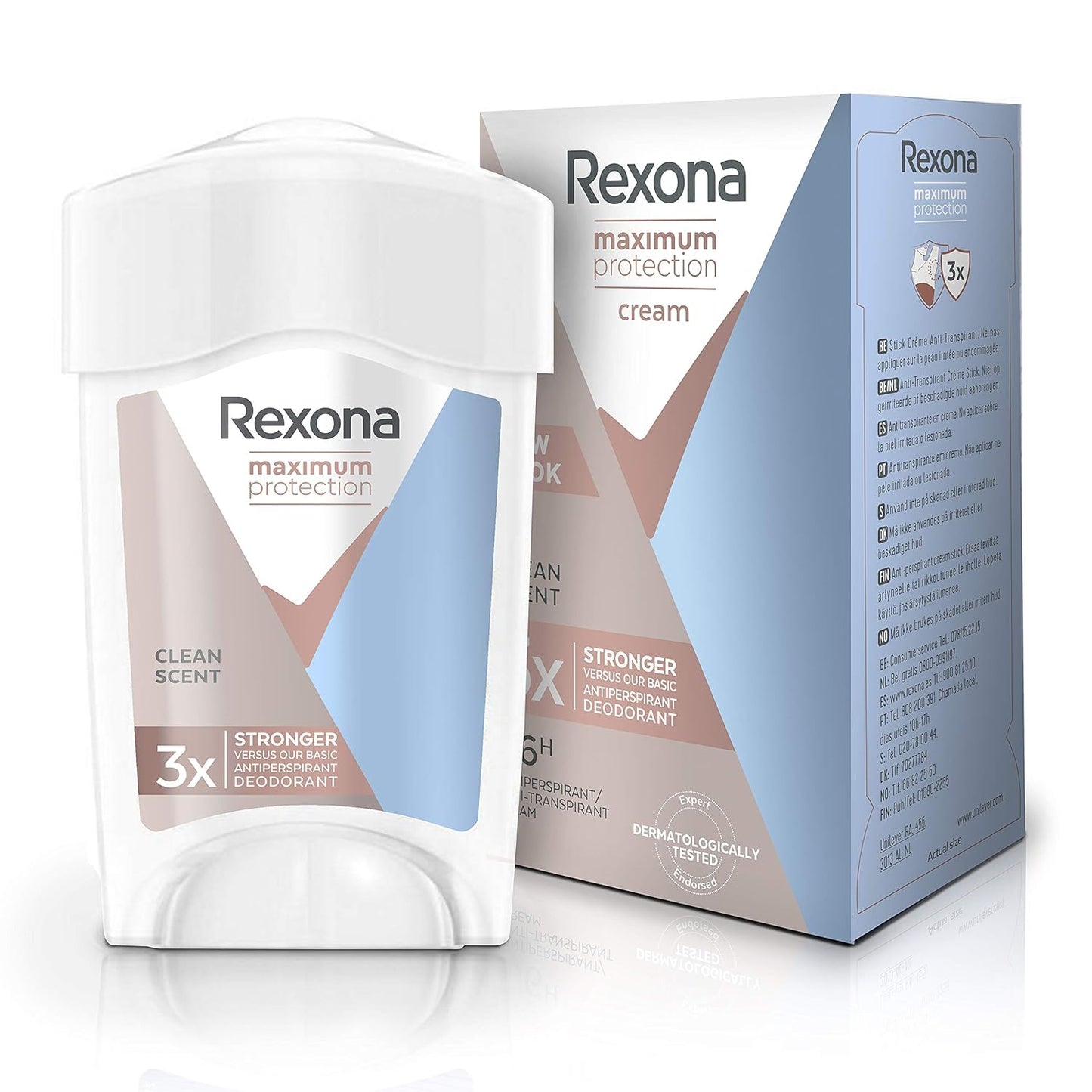 Rexona Women’s Maximum Protection Sensitive Cream Deodorant (Packaging May Vary)