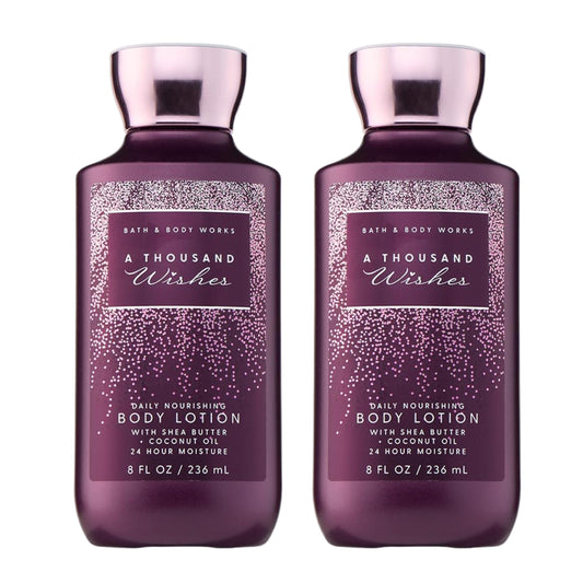Bath & Body Works and 2 Pack A Thousand Wishes Super Smooth Lotion 8 Oz
