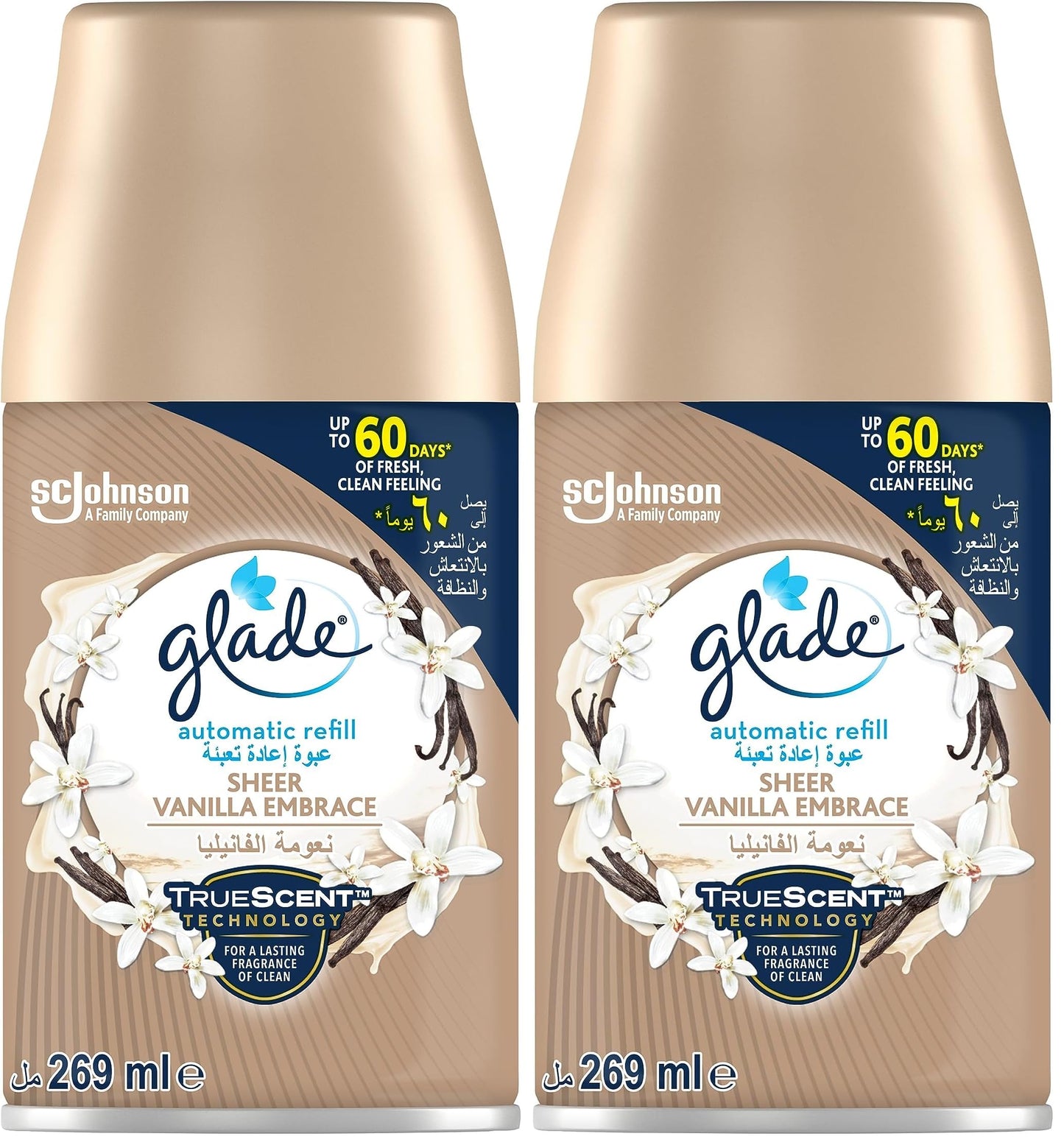 Glade AUTOMATIC SPRAY REFILL VANILLA - 269 ml (Pack of 2)