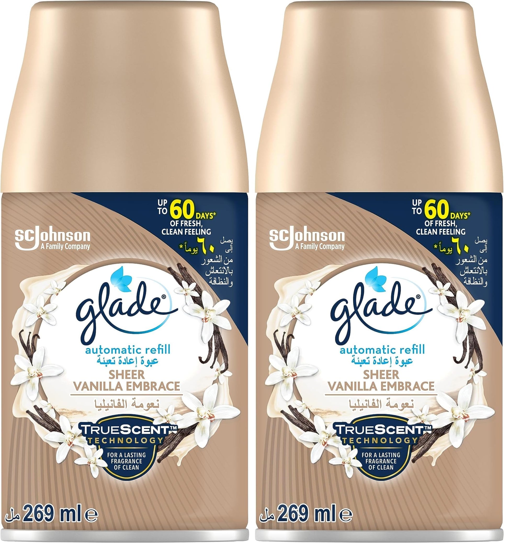 Glade AUTOMATIC SPRAY REFILL VANILLA - 269 ml (Pack of 2)