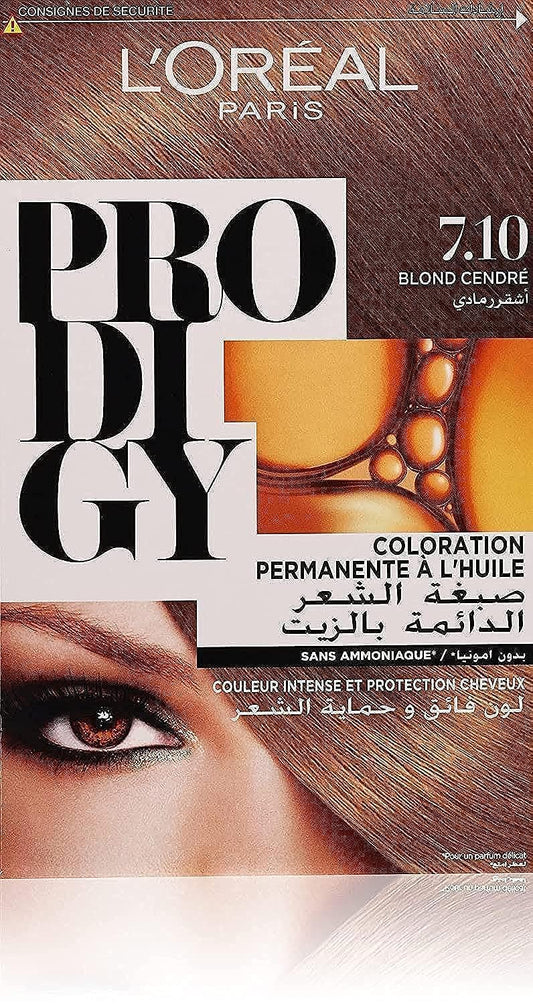 L’Oréal Paris Prodigy Permanent Oil Hair Color 7.1 - Silver Ash Blonde, 180ml