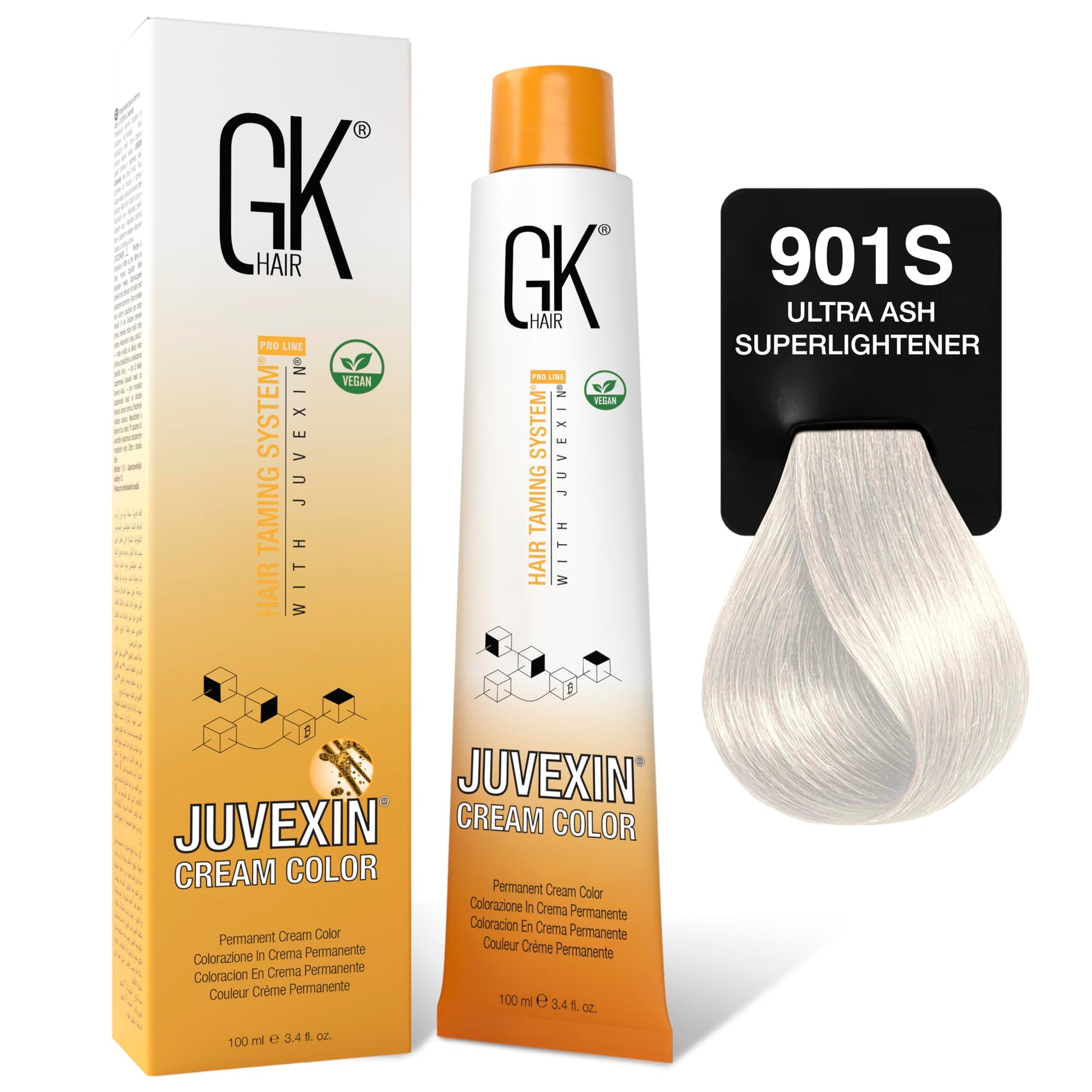 GK Hair Gkhair color - 901s ultra ash superlightener