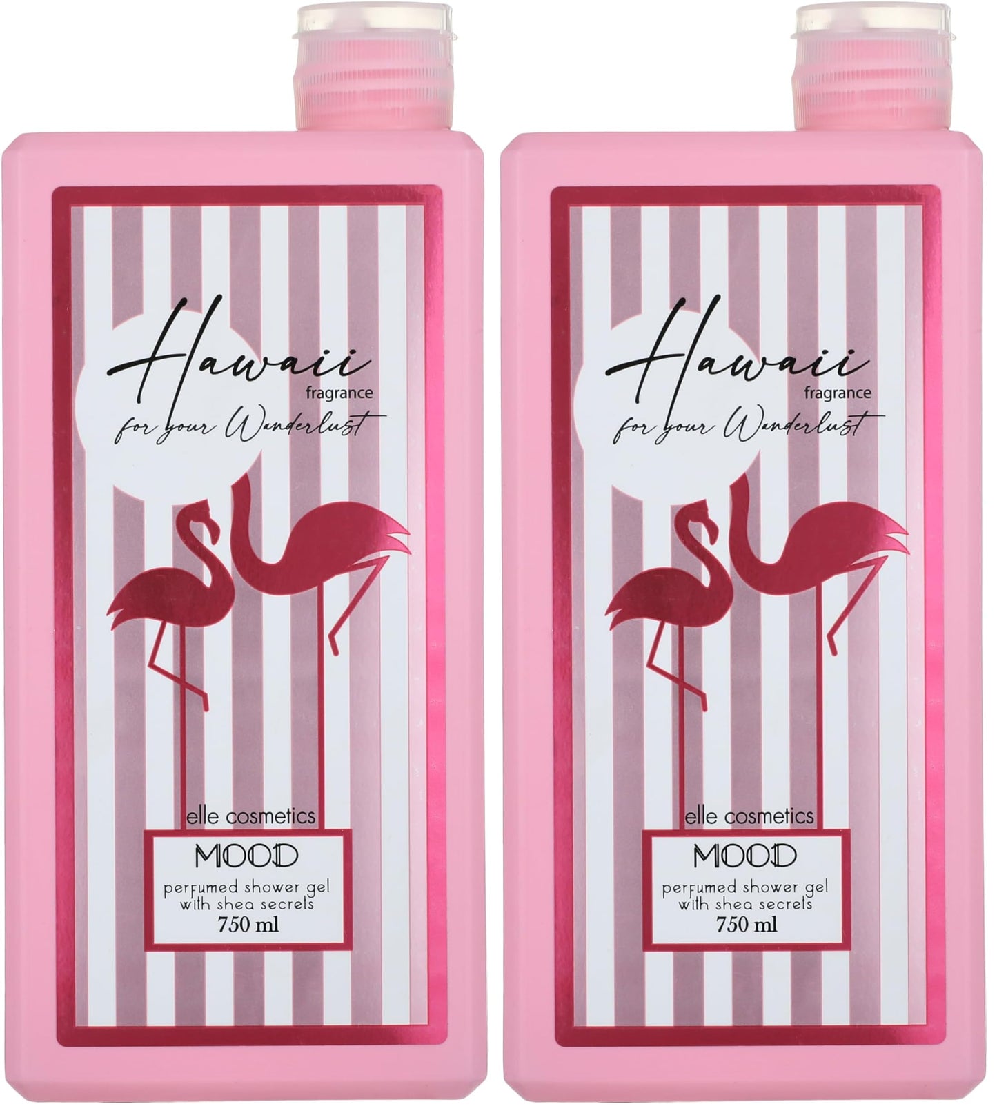 MOOD 8 hawaiian hand scented shea shower gel 750ml (Pack of 2)