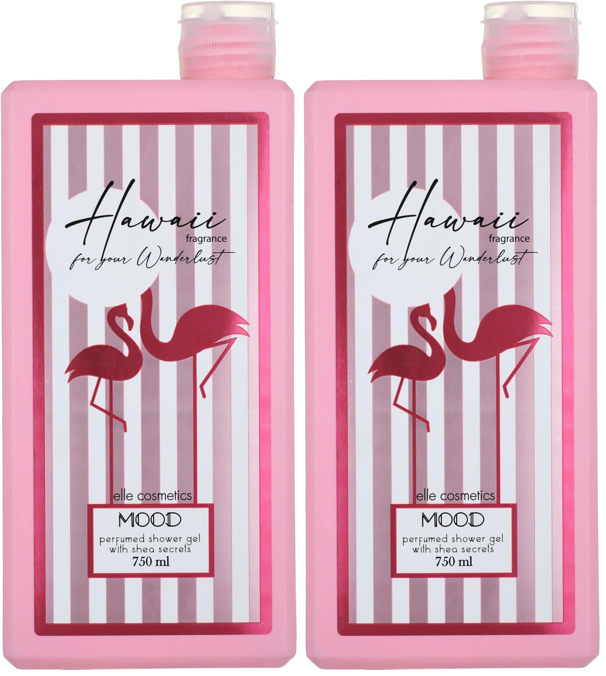MOOD 8 hawaiian hand scented shea shower gel 750ml (Pack of 2)