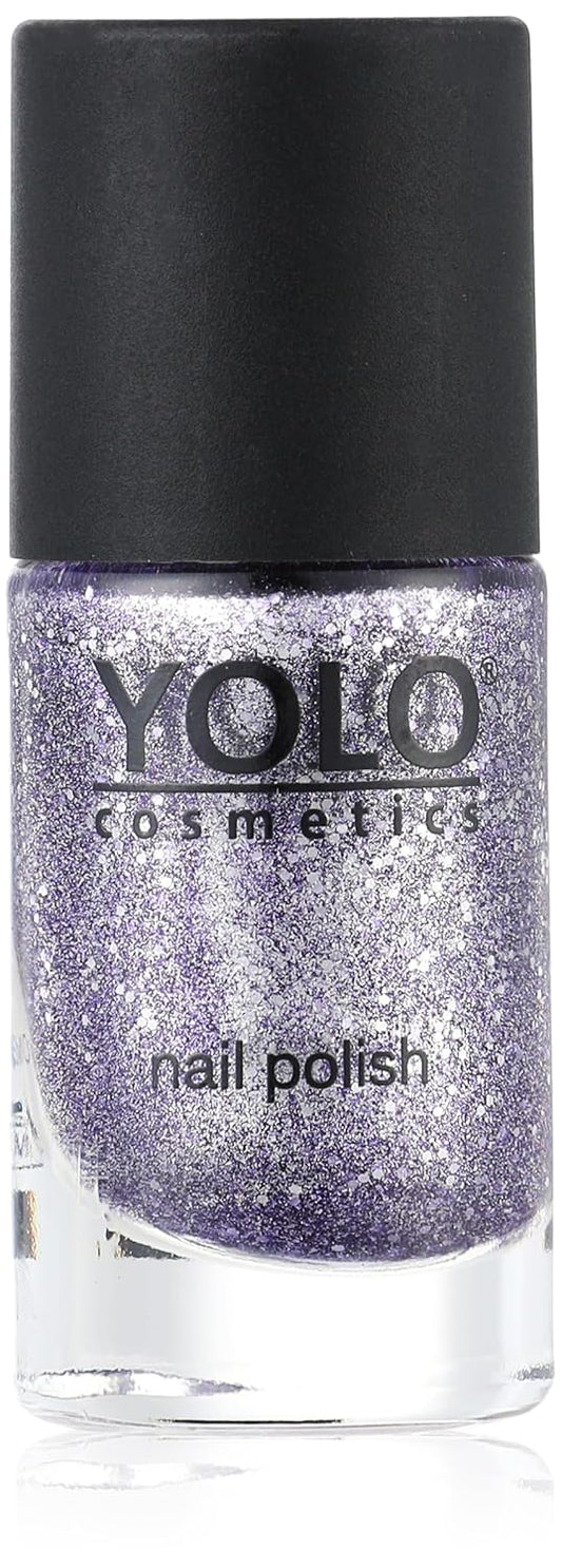 YOLO 233 - Kaia Glitter Collection High Glossy Effect Nail Polish - Lilac