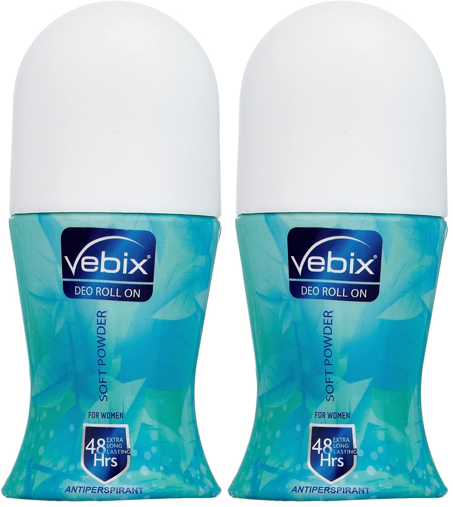 Vebix Deodrant Roll-On Powder Soft for Women - 50 ML (Pack of 2)