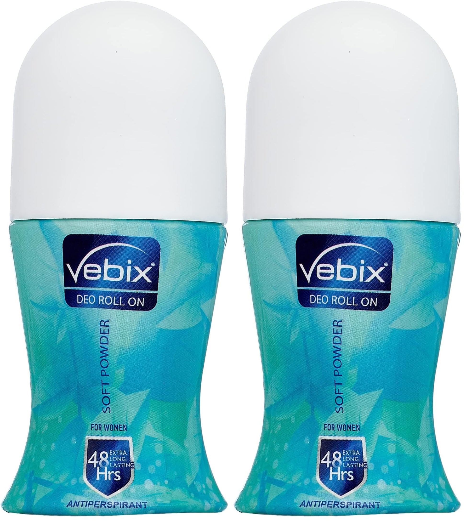 Vebix Deodrant Roll-On Powder Soft for Women - 50 ML (Pack of 2)