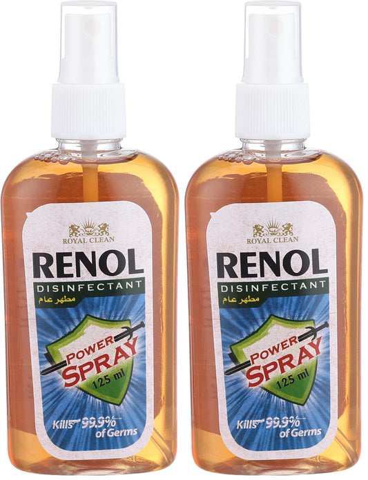 Renol disinfectant power spray- 125 ml (Pack of 2)