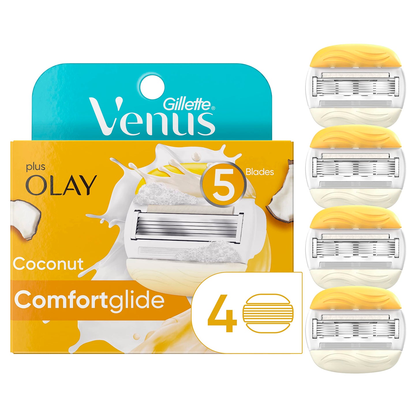 Gillette Venus And Olay Razor Blade Refills - 4 Count