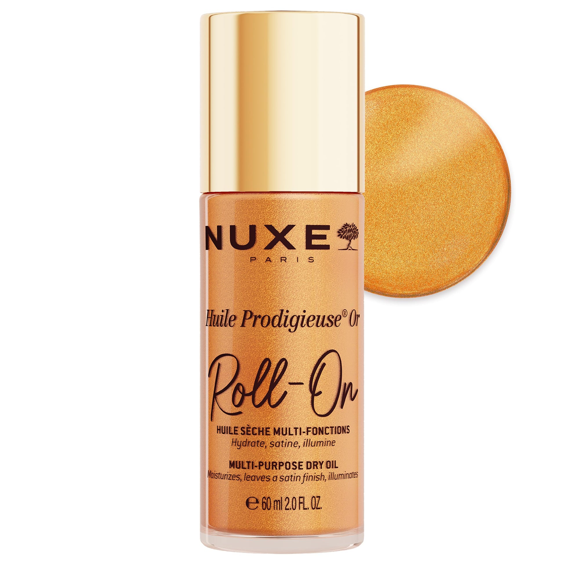 Nuxe Huile Prodigieuse OR Altın Glitter Çok Amaçlı Kuru Yağ Roll-On 60ml