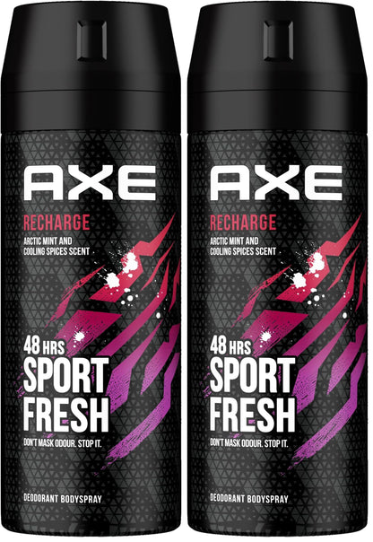 Axe Body Spray for Men Recharge 150ML (Pack of 2)