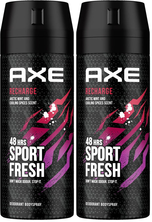 Axe Body Spray for Men Recharge 150ML (Pack of 2)