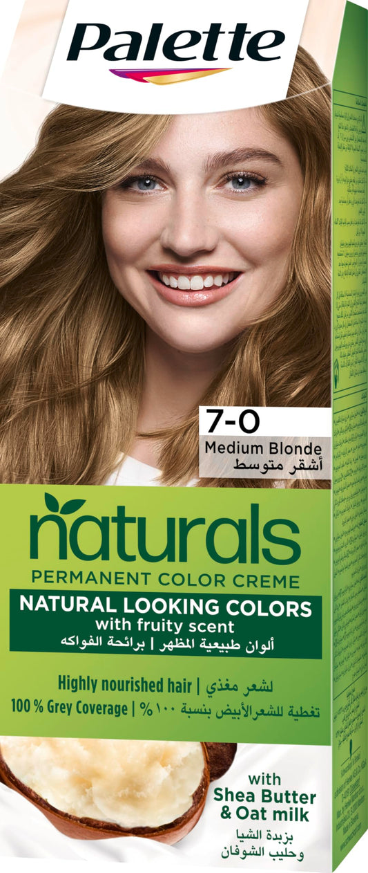 Palette Permenant Natural Colour 7-0 Medium Blonde 50 ml