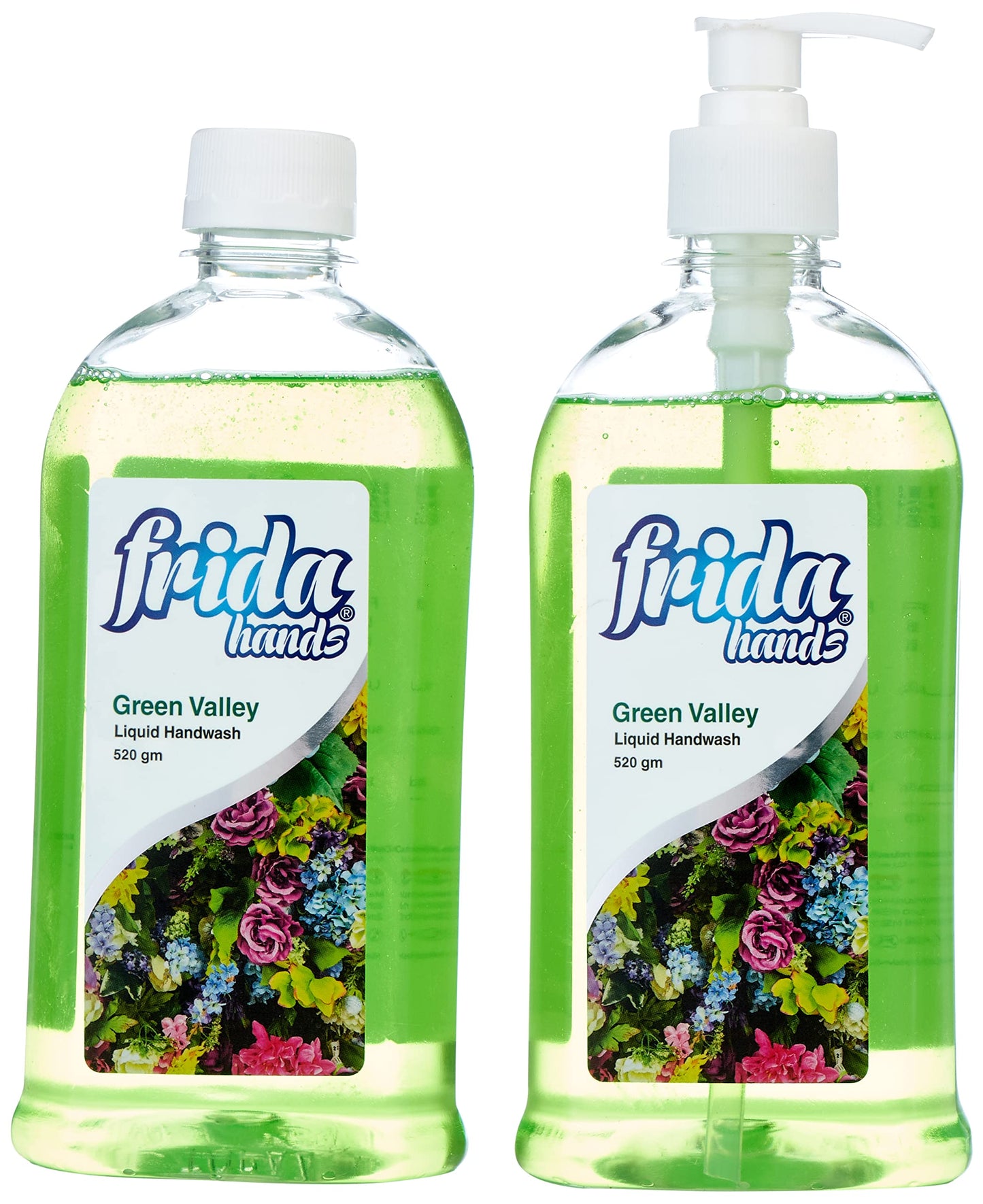 Frida hands liquid handsoap Green Valley, 520 gm economy 1+1