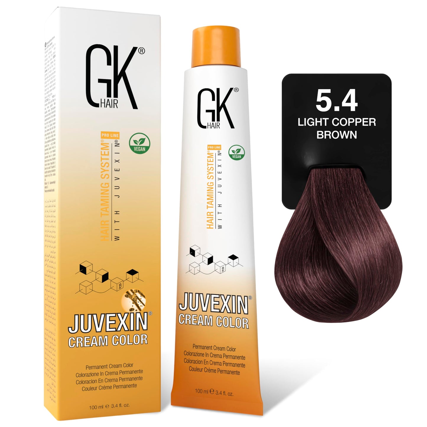 GK HAIR color - 5.4 light copper brown