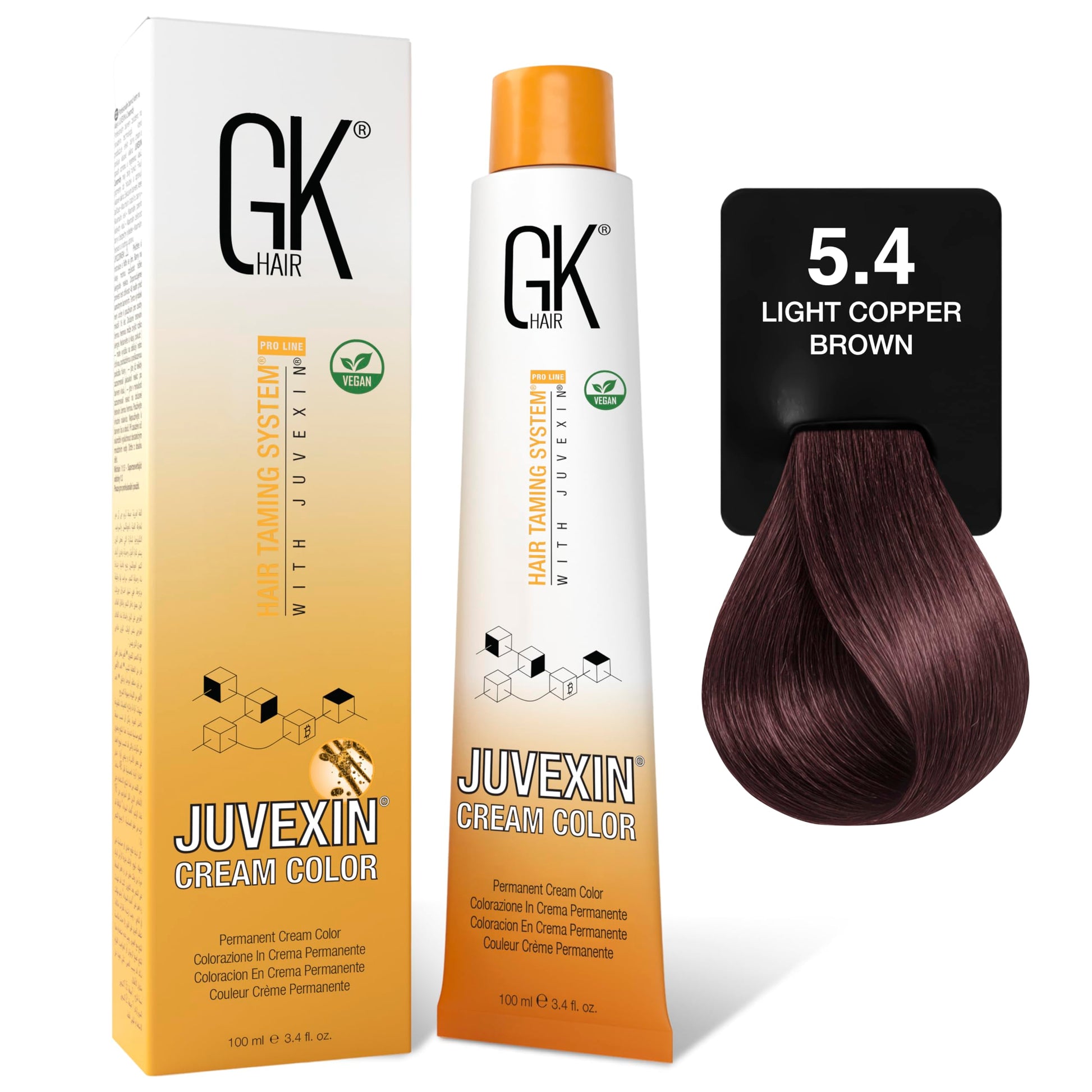 GK HAIR color - 5.4 light copper brown