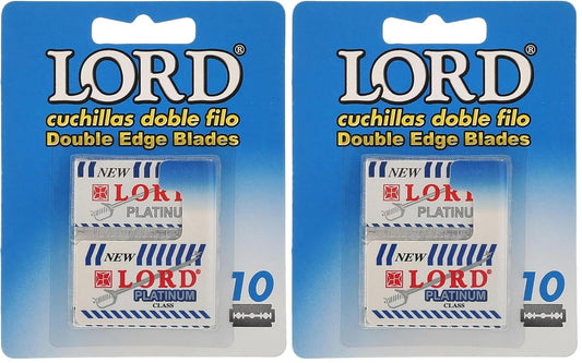 Lord double edge safety razor blades platinum 10 count (Pack of 2)