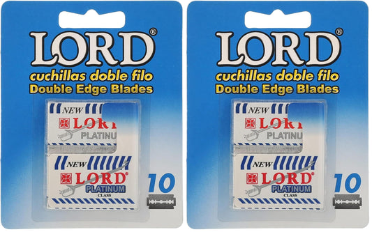 Lord double edge safety razor blades platinum 10 count (Pack of 2)