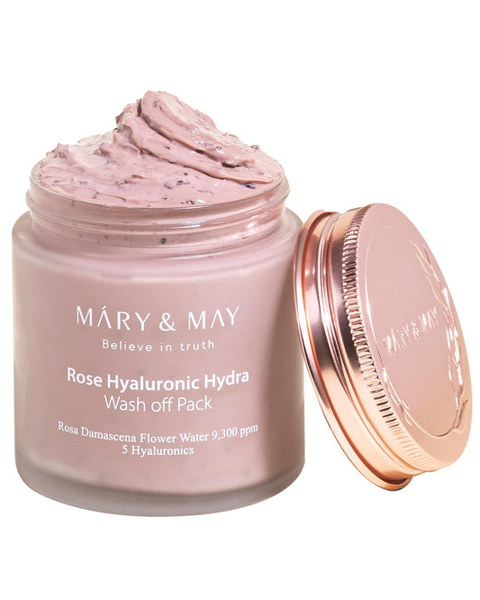 Mary & May Vegan Rose Hyaluronic Hydra Wash Off Pack 125g