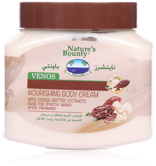 Nature's Bounty Venos Nourishing and Moisturizing Body Cream with Cocoa Butter Extract - 300 ml