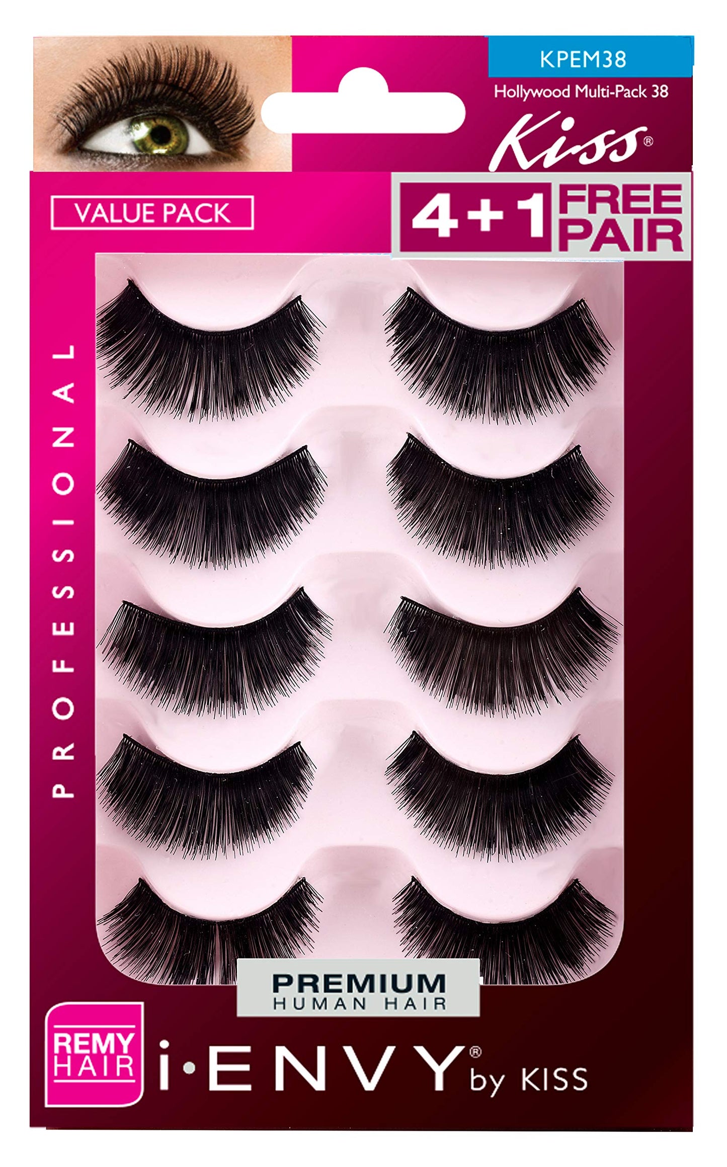 Kiss kpem38 i envy multi-pack professional eye lashes