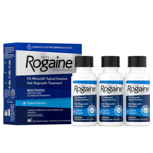 Rogaine Men's Extra Strength Solution, 2 Oz (Pack of 3)