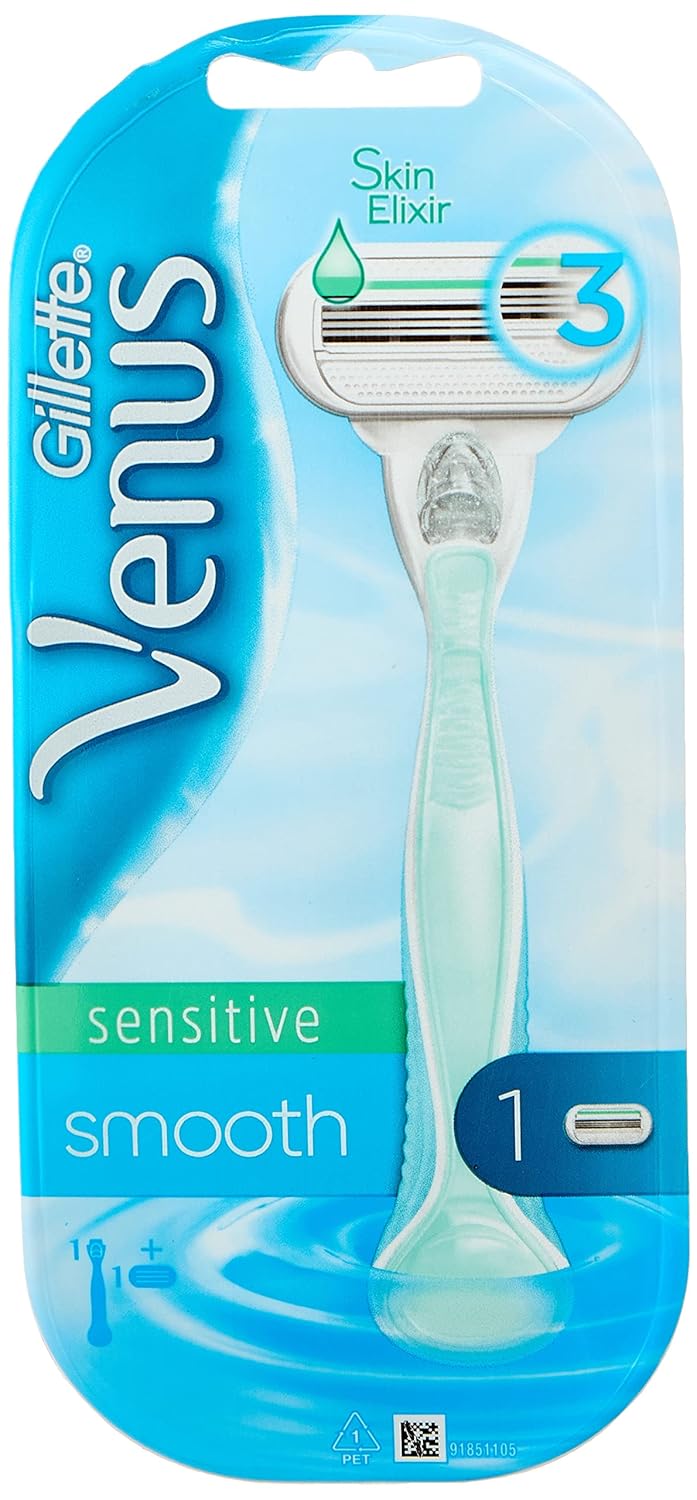 Gillette Venus Sensitive Smooth Razor Handle for Women with Blade Refill