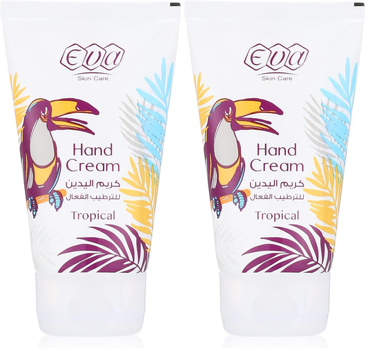 Eva Skin Care Hand Cream Tropical 60ml (Pack of 2)