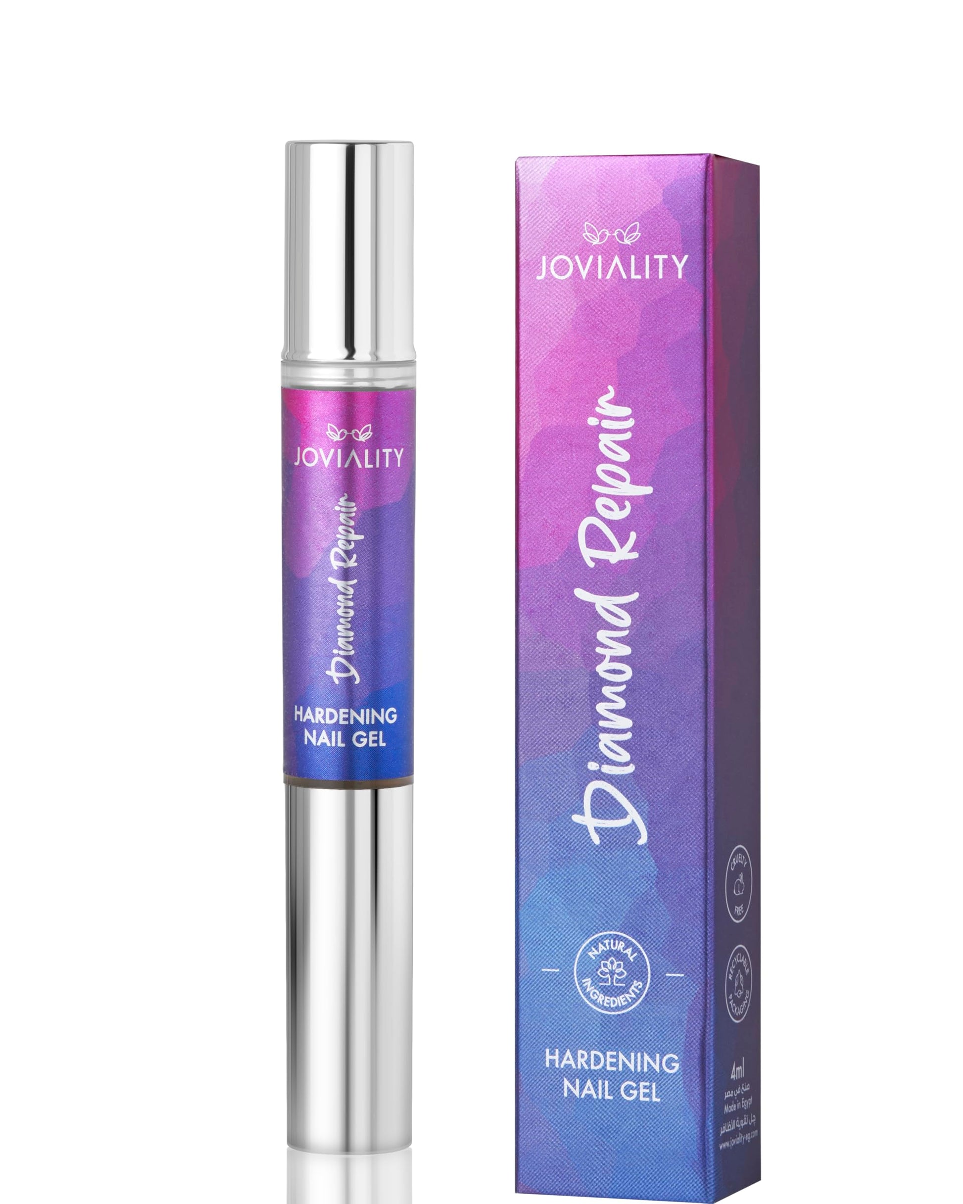 Joviality Diamond Repair - Natural Hardening Nail Gel Serum 4ml with Hyaluronic Acid, Calcium, Magnesium, and Amino Acids