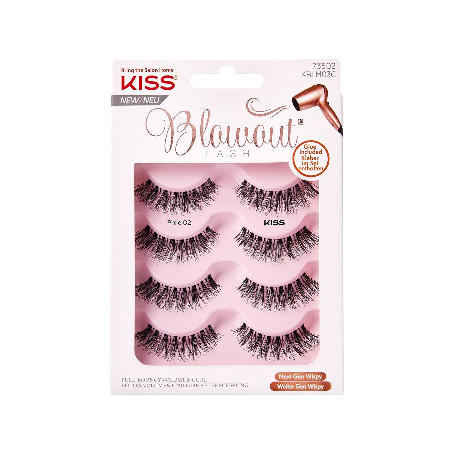 KISS KS Blowout Lash - PIXIE02 MULTIPACK KBLM03C