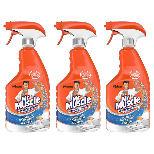 Mr Muscle Advanced Power Bathroom & Toilet 750ml - Orange (Pack of 3)
