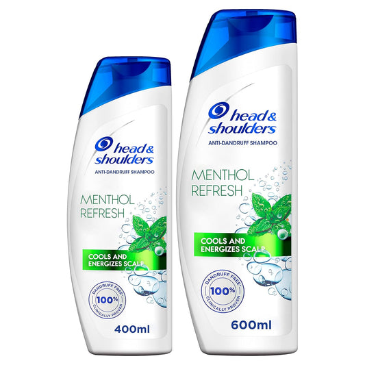 Head & Shoulders Menthol Refresh Anti-Dandruff Shampoo 600ml + 400ml