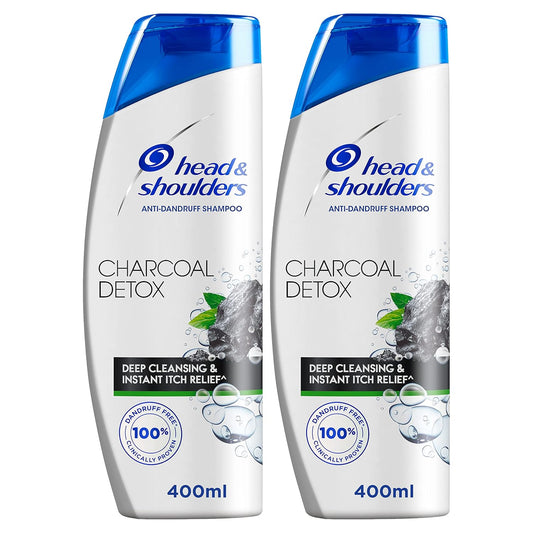 Head & Shoulders Charcoal Detox Anti-Dandruff Shampoo 400 Ml Dual Pack