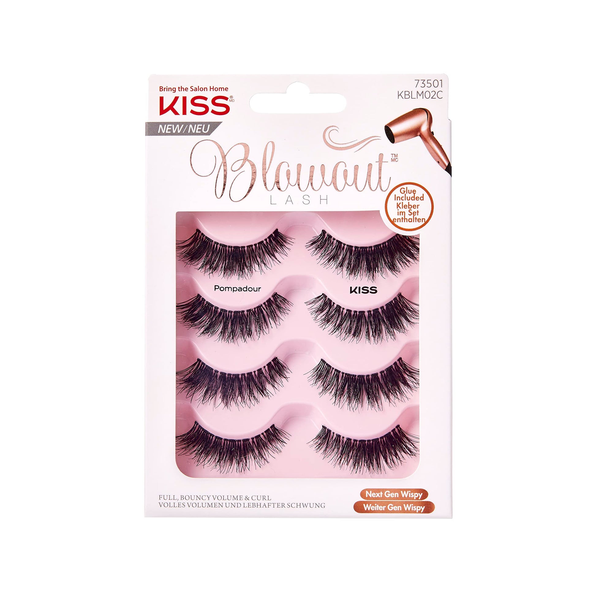 KISS KS Blowout Lash - POMPADOUR MULTIPACK KBLM02C