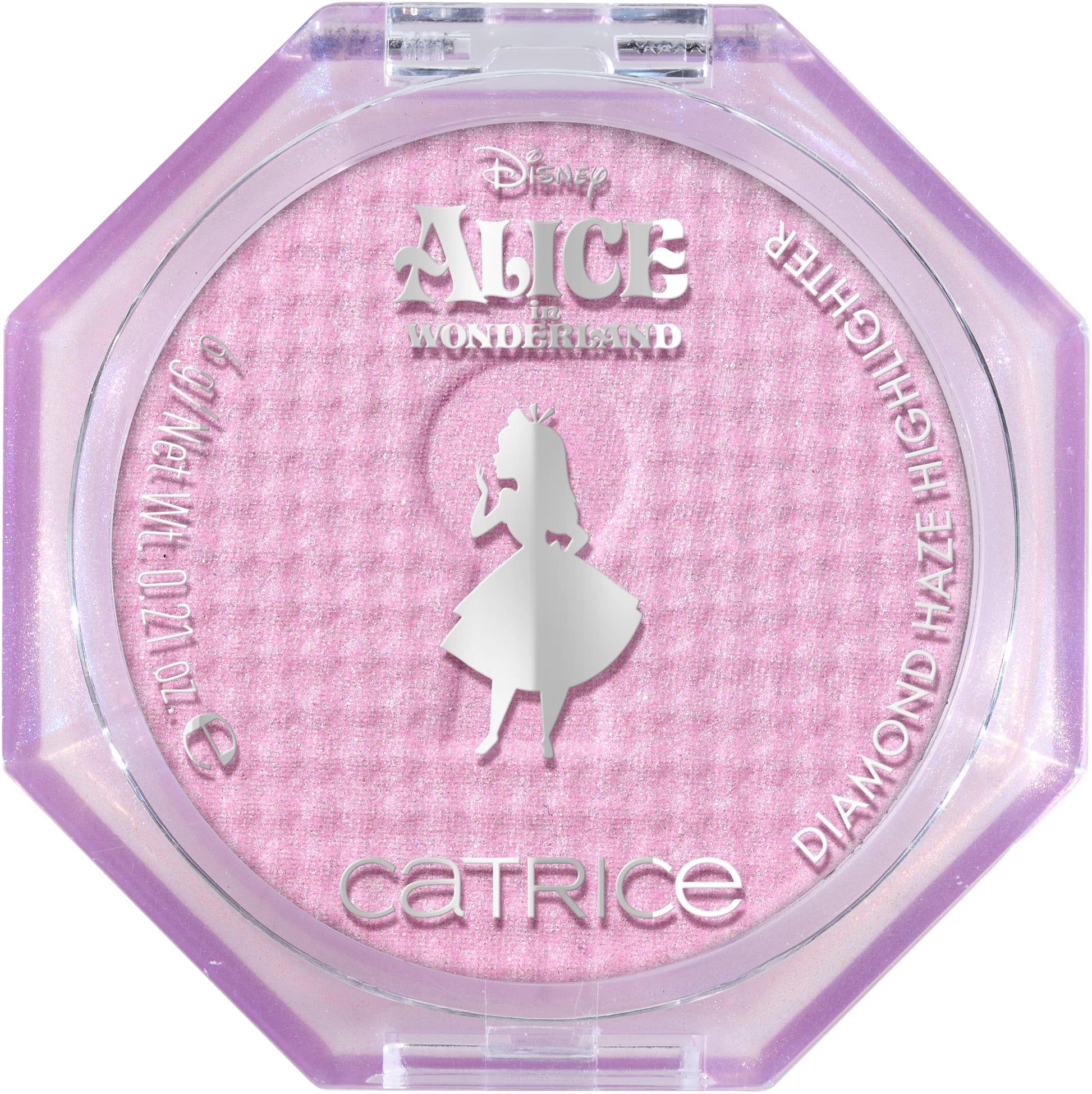 Catrice Disney Alice in Wonderland Diamond Haze Highlighter, No. C01, Pink, Glossy, Glitter, Vegan, Oil-Free, Perfume, Alcohol-Free, Pack of 1 (6 g)
