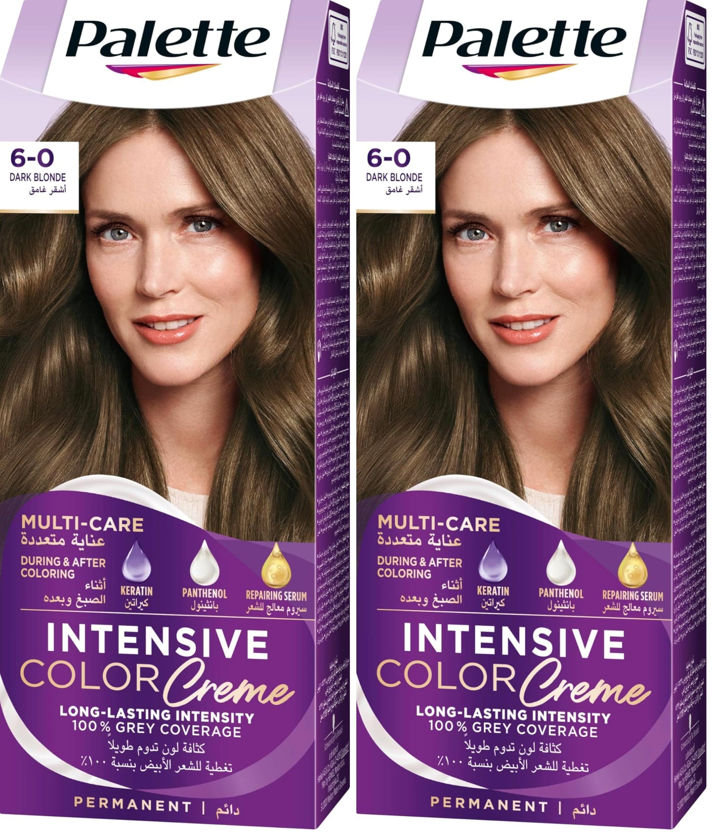 Palette Intensive Color Creme 6-0 Dark Blonde 50 ml (Pack of 2)